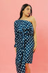 Sassy Blue Polka Dots Dress